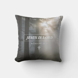 Jesus ist die LORD Römer 10:9 Christliche Bibelver Kissen