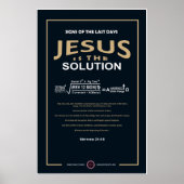 Jesus ist die Lösung Poster (Vorne)