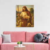 Jesus ist die Shephard #2™ LDS Wall Art Leinwand (Insitu (Wohnzimmer))