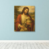 Jesus ist die Shephard #4™ LDS Wall Art Leinwand (Insitu (Holzboden))