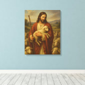 Jesus ist die Shephard #5™ LDS Wall Art Leinwand (Insitu (Holzboden))