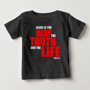 JESUS ist die WAY, die WAHRHEIT und das LIFE - Joh Baby T-shirt