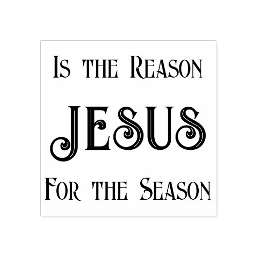 Jesus ist die Weihnachts-Tinte-Briefmarke Gummistempel (Prägung)