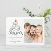 Jesus ist die Weihnachtskarte des Fotos Einladung (Stehend Vorderseite)