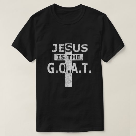 Jesus ist die Ziege T-Shirt (Design vorne)