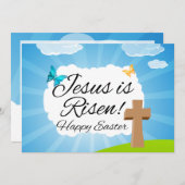 Jesus ist ein Christlicher Oster, Einladung (Vorne/Hinten)