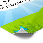 Jesus ist ein Christlicher Oster. Poster (Ecke)