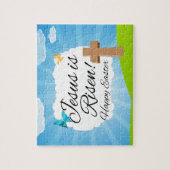 Jesus ist ein Christlicher Oster. Puzzle (Vertikal)