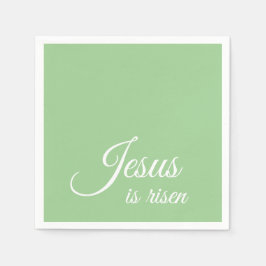 Jesus ist ein Christliches, elegantes, grünes Oste Serviette