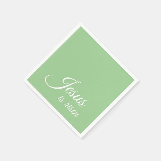 Jesus ist ein Christliches, elegantes, grünes Oste Serviette (Ecke)