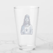 Jesus ist ein Dallas-Fan und trinkt Glas (Rückseite)
