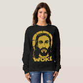 Jesus ist ein erwachter Liberaler Sweatshirt (Vorne ganz)