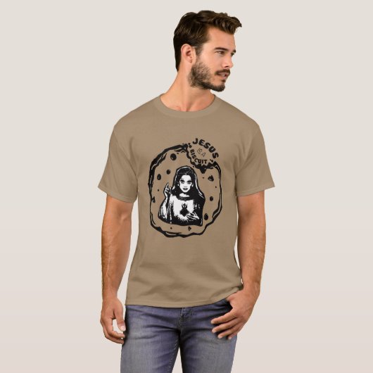 Jesus ist ein Keks! T-Shirt (Vorne ganz)