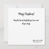 Jesus ist eine Geborene Weihnachtskarte (Rückseite)