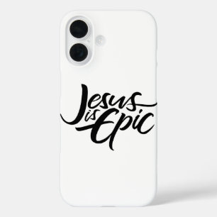 Jesus ist EPIC - Lettering Religiöse Kalligraphie iPhone 16 Hülle