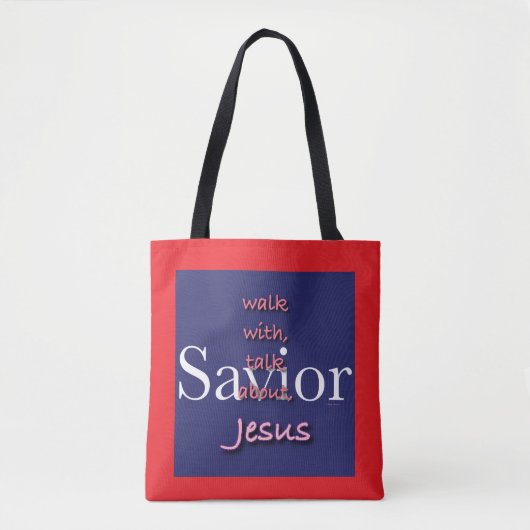 Jesus ist Erretter Tasche (Vorderseite)
