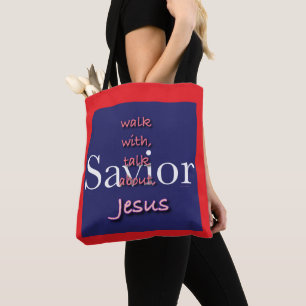 Jesus ist Erretter Tasche
