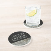 Jesus ist essenzieller Sandstone-Untersetzer Getränkeuntersetzer (Seite)