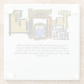 Jesus ist geboren glasuntersetzer (Rückseite)