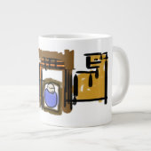 Jesus ist geboren Jumbo-Tasse (Vorderseite Rechts)