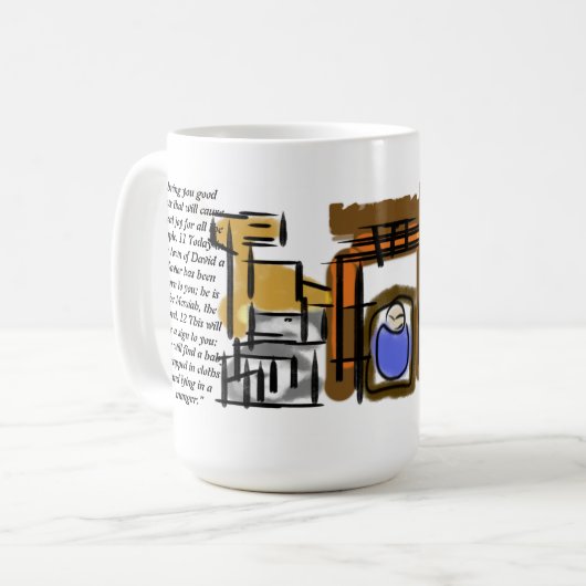 Jesus ist geboren kaffeetasse (Vorderseite Links)