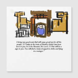 Jesus ist geboren magnetkarte