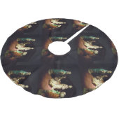 Jesus ist geboren polyester weihnachtsbaumdecke (Schrägansicht)