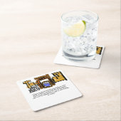 Jesus ist geboren rechteckiger pappuntersetzer (Vor Ort)