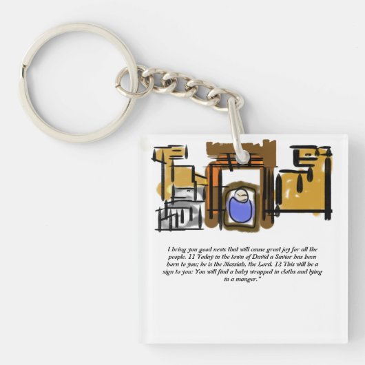Jesus ist geboren schlüsselanhänger (Vorderseite)