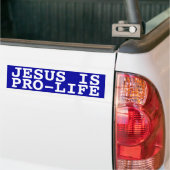 Jesus ist gegen die Abtreibung Autoaufkleber (Auf Lkw)