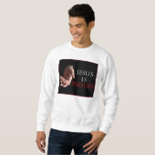 Jesus ist gegen die Abtreibung Sweatshirt (Vorne ganz)