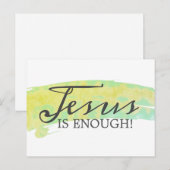 JESUS IST GENUG! POSTKARTE (Vorne/Hinten)