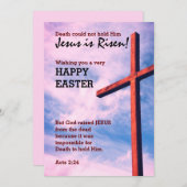 Jesus ist glücklich OSTERINNEN Feiertagskarte (Vorne/Hinten)