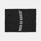 Jesus ist Gott Fleecedecke (Vorderseite (Horizontal))