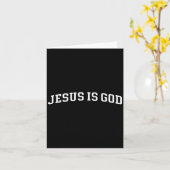 Jesus ist Gott Karte (Gelbe Blume)