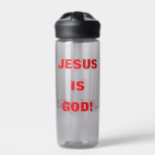 JESUS IST GOTT/RUF JESUS AN! TRINKFLASCHE (Vorderseite)