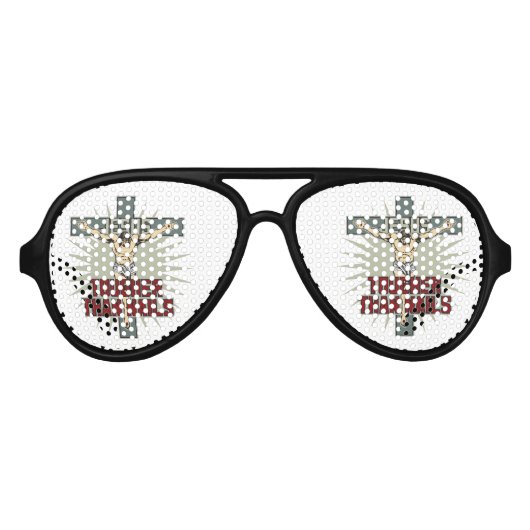 Jesus ist grüner als die Nails Partybrille (Vorderseite)