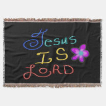 Jesus ist HERR Farbige Schrift Schwarz