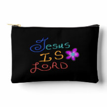 Jesus ist HERR Handgezeichnete farbenfrohe Schrift