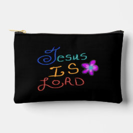 Jesus ist HERR Handgezeichnete farbenfrohe Schrift Zubehörtasche