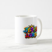 Jesus ist Herr Kaffeetasse (VorderseiteRechts)