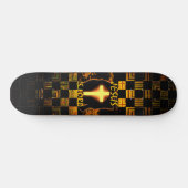 Jesus ist Herr Kreuz Skateboard (Horizontal)