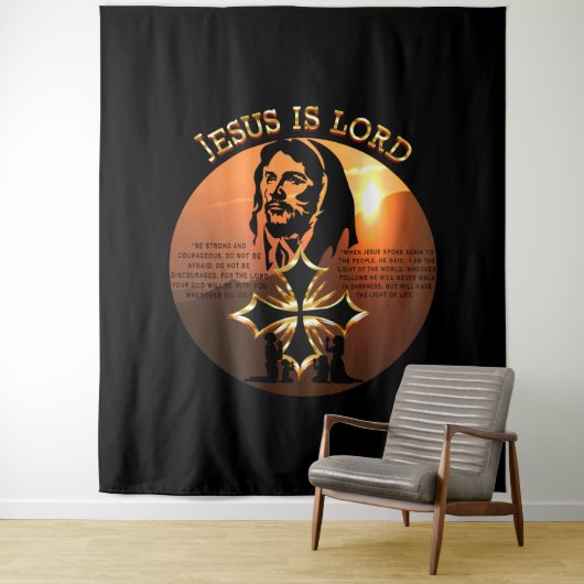 Jesus ist Herr Wandteppich (Beispiel)
