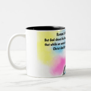 Jesus ist hier zweifarbige tasse