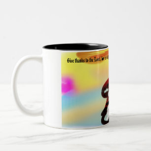 Jesus ist hier zweifarbige tasse