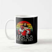 Jesus ist hinter dir! Jesus Kaffeetasse (Links)