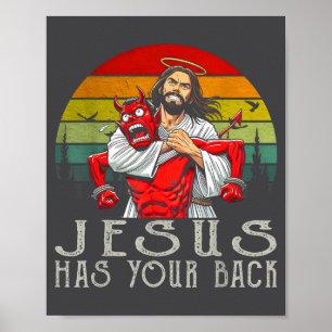 Jesus ist hinter dir! Jesus Poster