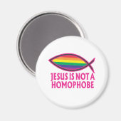 Jesus ist kein Homophobe Magnet (Vorderseite/Rückseite)