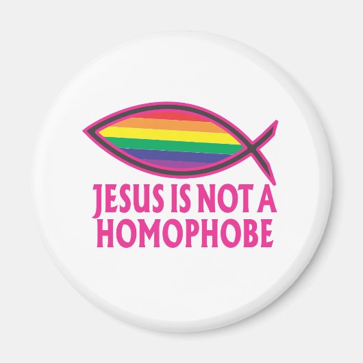 Jesus ist kein Homophobe Magnet (Vorne)