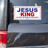 Jesus ist King Campaign Style Vinyl Decal Aufkleber